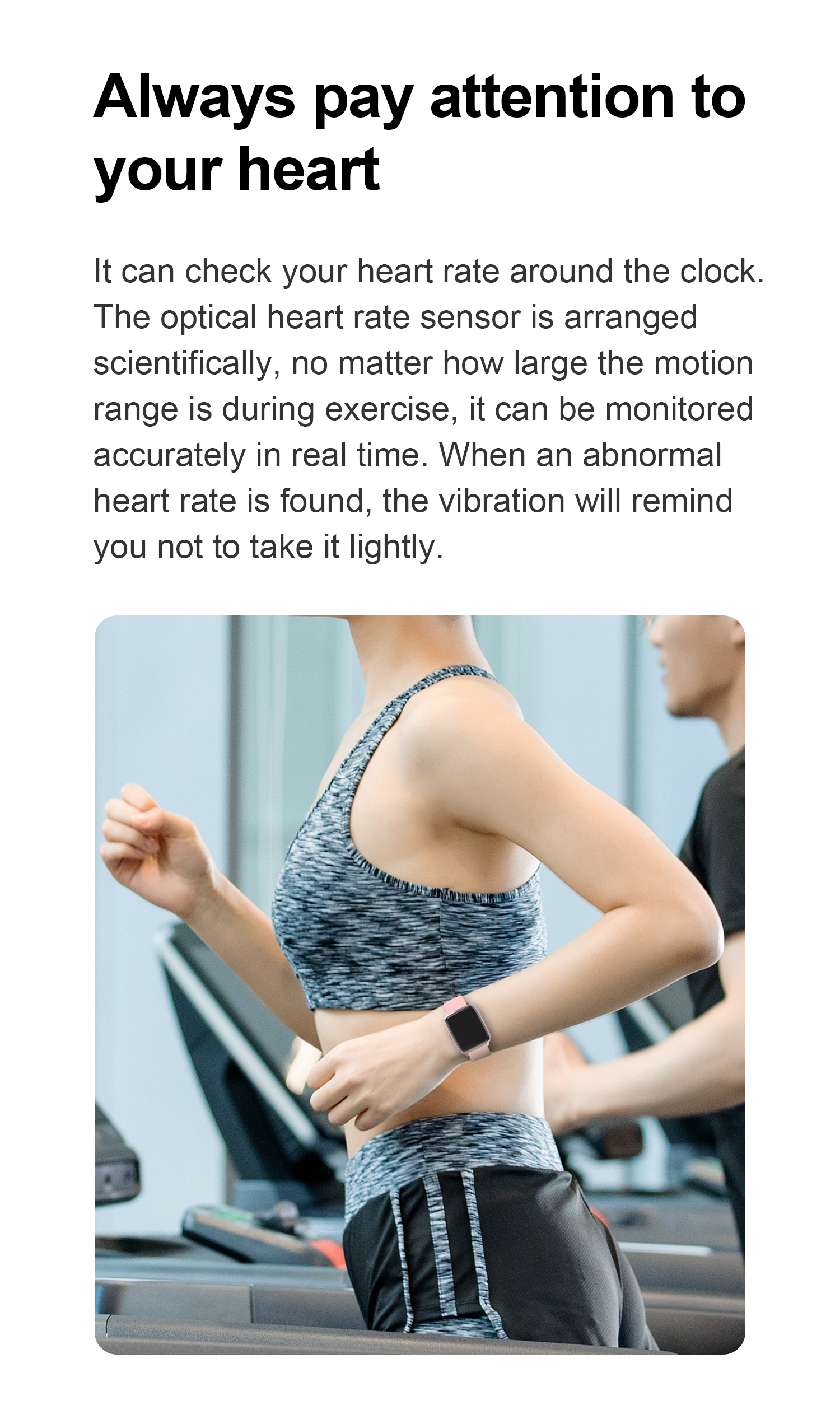 Heart rate measuring smart watch manufacturer