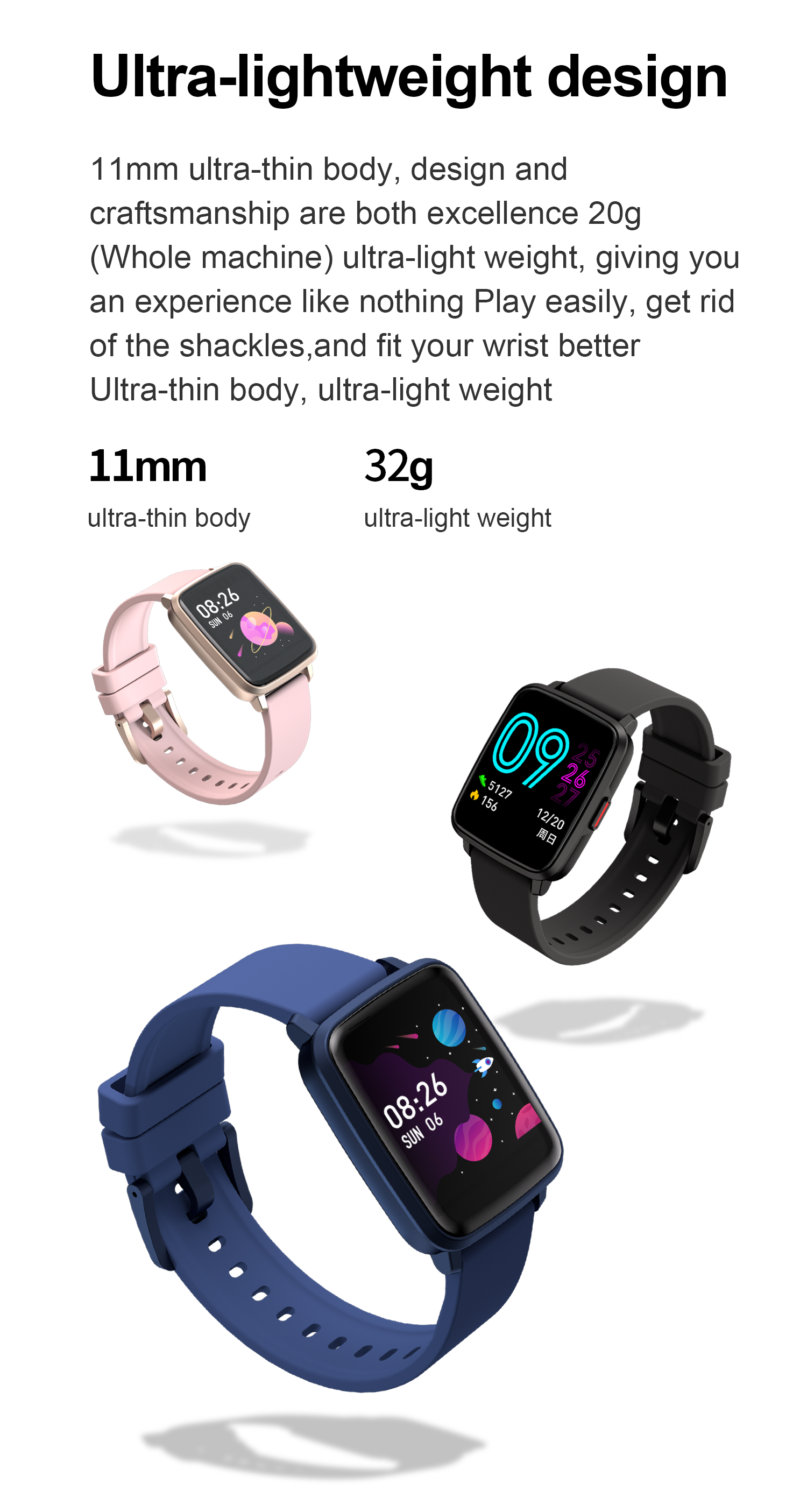 Heart rate measuring watch