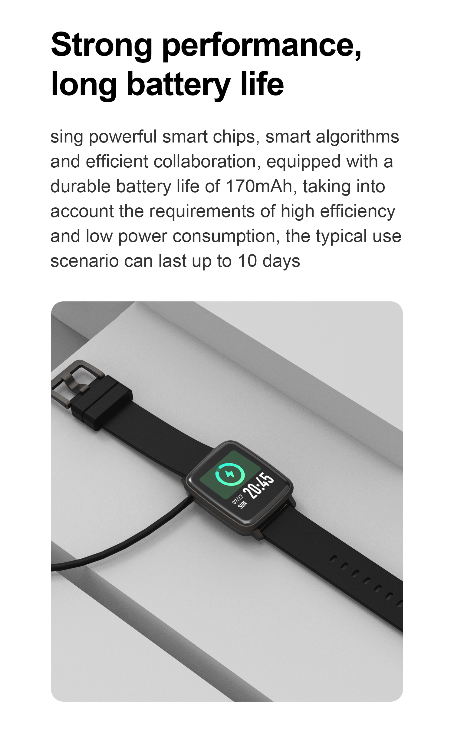Smart watch for blood oxygen measurement