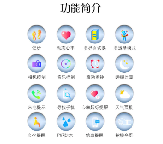 智能手环功能